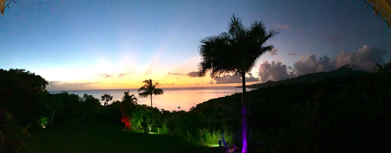 Lodge Colibris Vue Panoramique Mer Et Montagne Pelee , 500 M Plage Dans Un Parc , Calme Assure Ideal Pour Decouvrir Le Nord Caraibes Le Carbet Exteriér fotografie